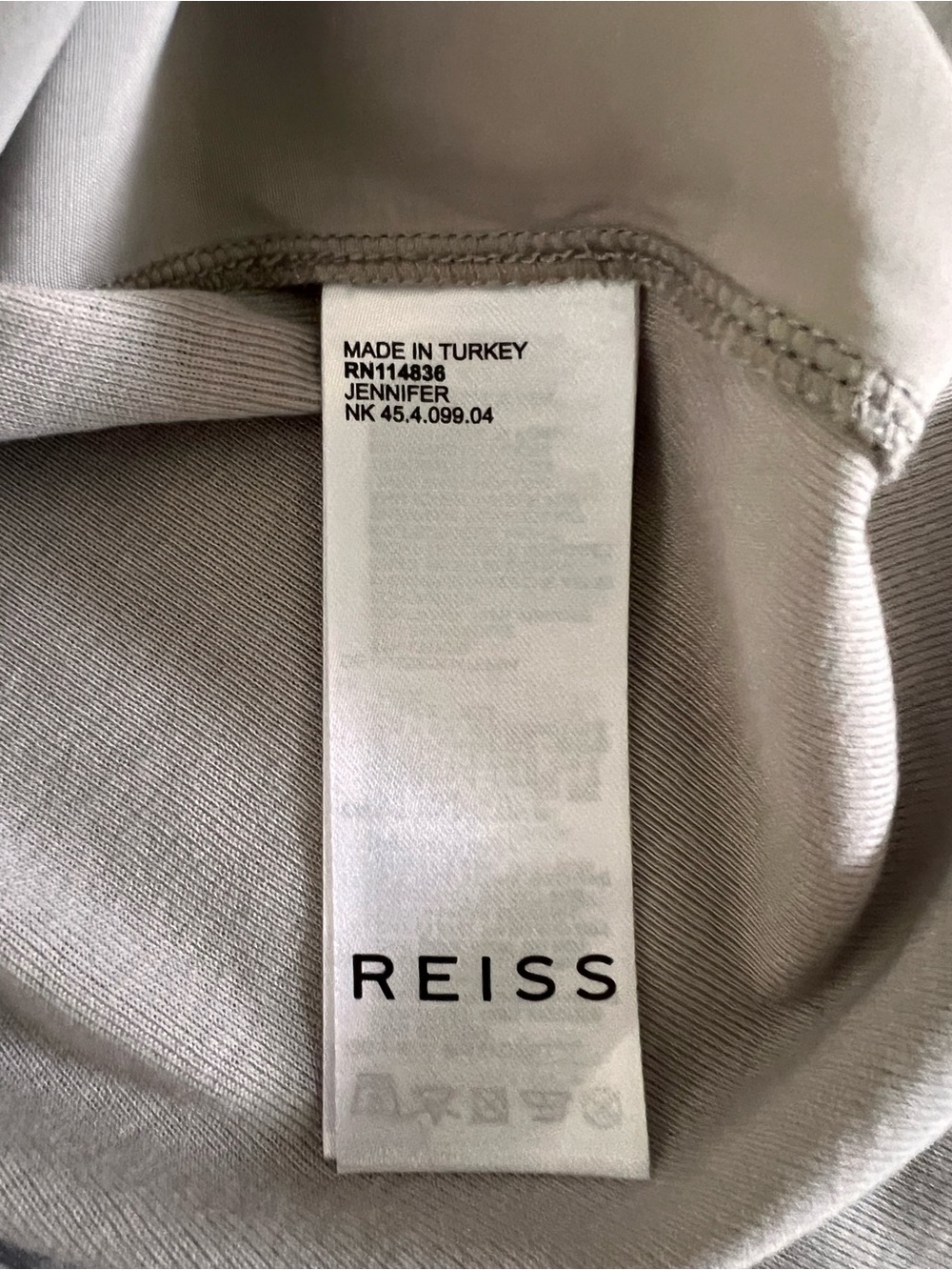 REISS Jennifer Sleeveless Blouse in stone size Medium - Picture 10 of 13